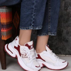 کتونی اسپرت نیوبالانس طبی لژدار مدل فشن پختی زنانه دخترانه شیک و راحت زیره پیو نرم و سبک برای پیاده روی و استفاده طولانی مدت مناسب باشگاه و ورزش کردن سایز بندی ۳۷ تا ۴۰ رنگ بندی مشکی سفید کرم آلبالویی سبز