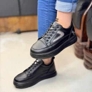 کفش‌کتونی ونس اسپرت نگینی لژدار زنانه دخترانه شیک و راحت زیره پیو نرم و سبک برای پیاده روی و استفاده طولانی مدت مناسب باشگاه و ورزش کردن سایز بندی ۳۷ تا ۴۰ رنگ مشکی سفید