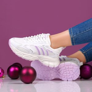 کتونی لژدار آدیداس شیک اسپرت زنانه دخترانه رنگ سفیدیاسی