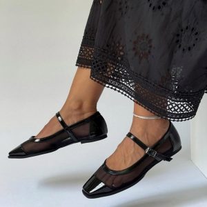بابت ورنی توری زنانه دخترانه رنگ مشکی