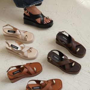 صندل لژدار لاانگشتی رافیا زنانه
