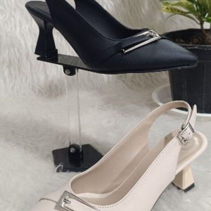 کفش مجلسی نگینی پاشنه دار دلارا