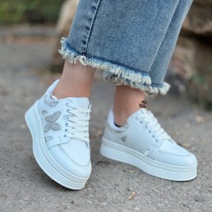 کتونی لژدار نگینی پروانه زنانه