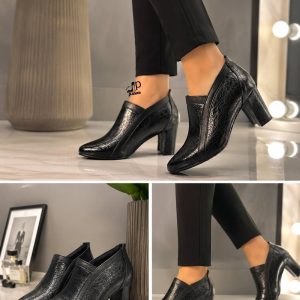 کفش مجلسی پاشنه بلند چرمی تینار زنانه