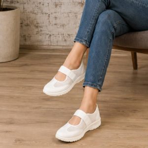 کتونی تابستانی چسبی لژدار زنانه