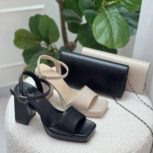 کفش صندل مجلسی پاشنه بلند جلو لژدار زنانه