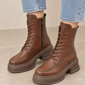 بوت لژدار شیک بندی زنانه